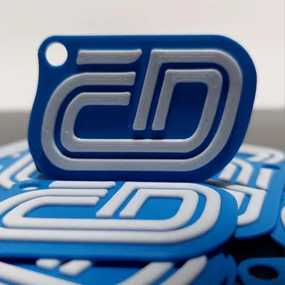 ČD klíčenka / ČD keychain – Móc khóa logo České dráhy (in 3D)