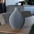 Bình LOUISE – Bình hoa dáng cầu gân sọc (Ribbed Spherical Vase) - Thumbnail 1