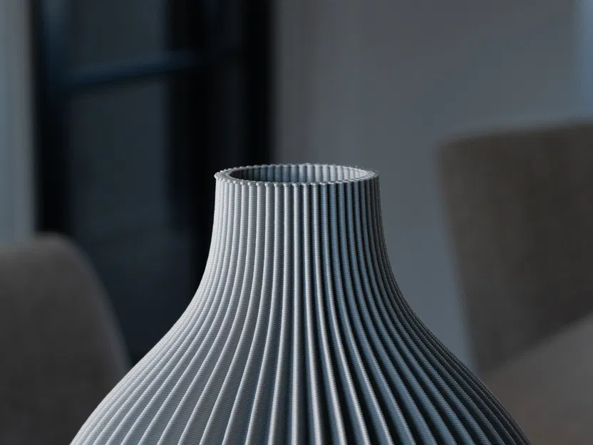 Bình LOUISE – Bình hoa dáng cầu gân sọc (Ribbed Spherical Vase) - Image 2