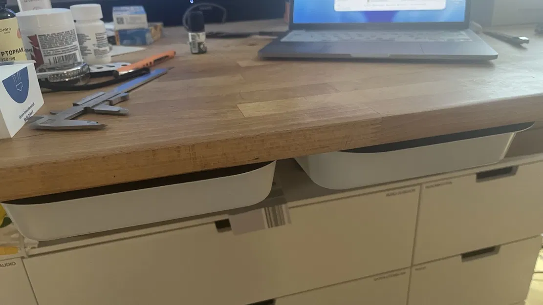 Ray cho Hộp/Thùng Lưu Trữ Gắn Dưới Bàn (Trái/Phải/Giữa) - Image 4