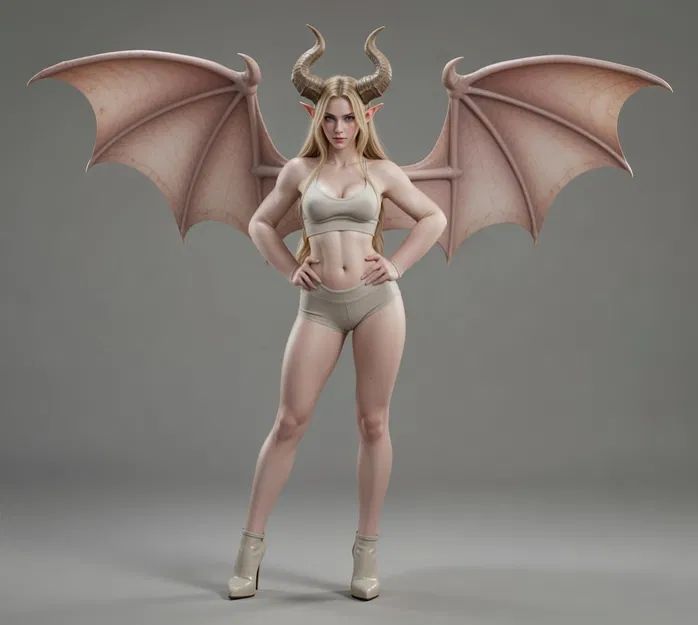 Succubus Quỷ Có Cánh – Tượng Nữ Fantasy (Không NSFW) - Image 1