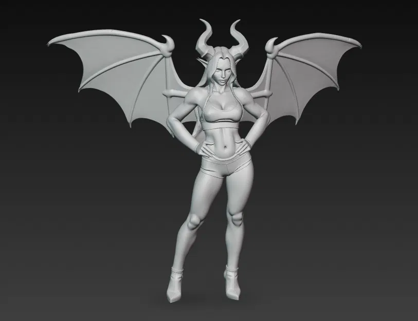 Succubus Quỷ Có Cánh – Tượng Nữ Fantasy (Không NSFW) - Image 2