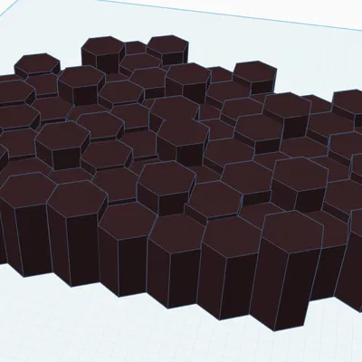 Mảng lục giác để trang trí (Hexagon area for dokoration)