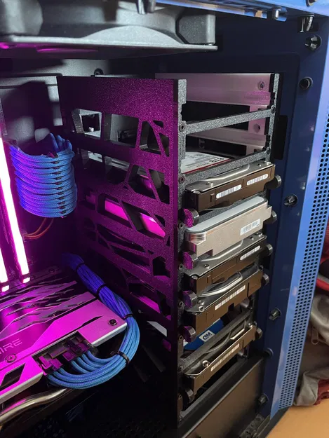 Khay HDD hot swappable (hot swappable HDD cage) dùng SATA panel mount - Image 1