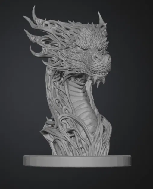 Tượng bán thân rồng AI (Ai dragon bust) - Image 1