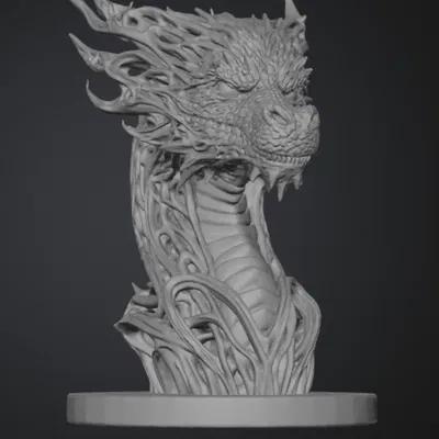 Tượng bán thân rồng AI (Ai dragon bust)