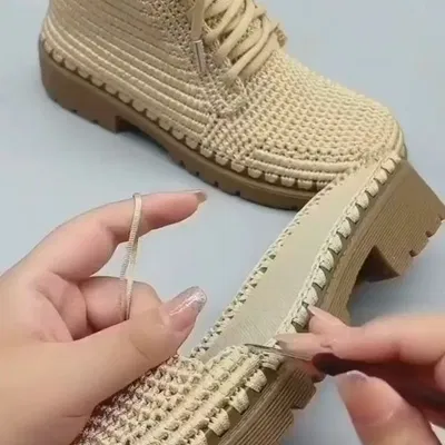 Đế giày móc len (Crochet sole)