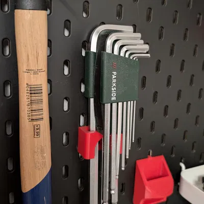 Giá treo lục giác Parkside cho Ikea Skadis dùng T-Clip