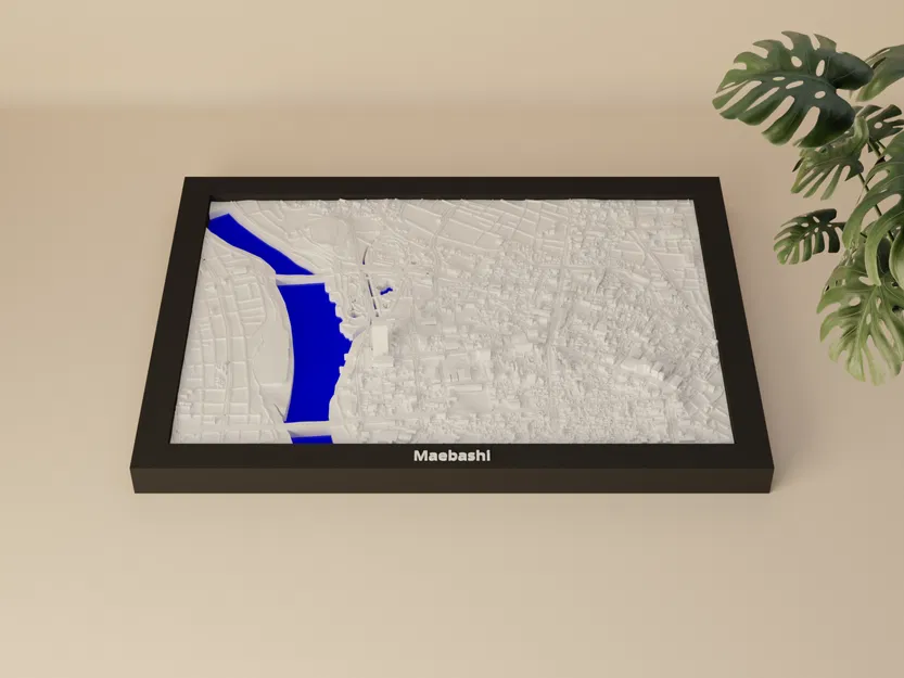 Maebashi, Nhật Bản - Mô hình thu nhỏ 3D - Image 1