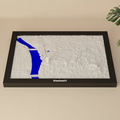 Maebashi, Nhật Bản - Mô hình thu nhỏ 3D