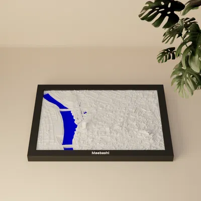 Maebashi, Nhật Bản - Mô hình thu nhỏ 3D