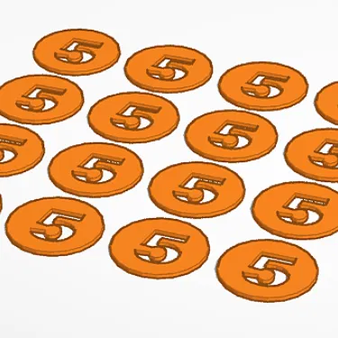 Coins (5)x16 stk – 16 đồng xu để chơi