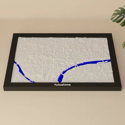 Fukushima, Nhật Bản - Mô hình 3D thu nhỏ