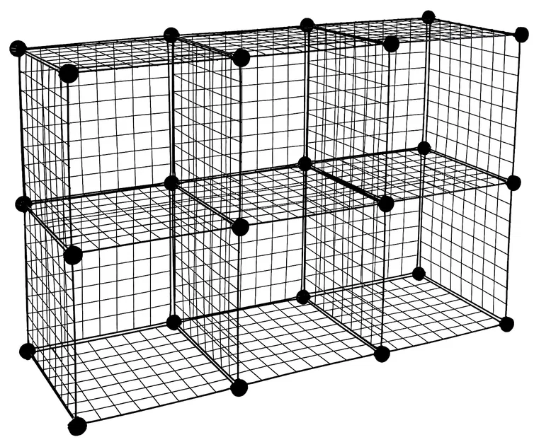 Đầu nối kệ khối lưới (Wire Cube) xếp chồng, liên kết với nhau - Image 1