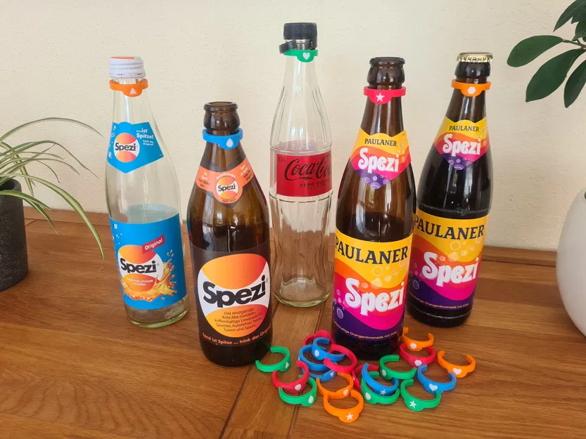 Vòng đánh dấu chai kẹp Clip-on (Marker Rings) - Image 2