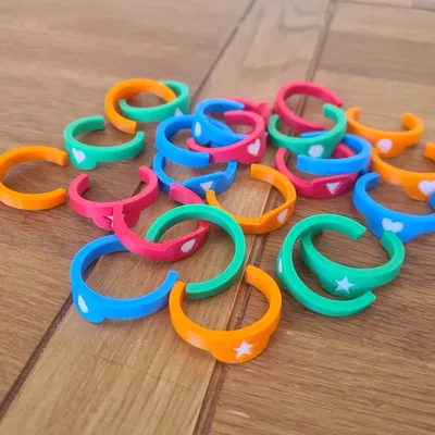 Vòng đánh dấu chai kẹp Clip-on (Marker Rings)