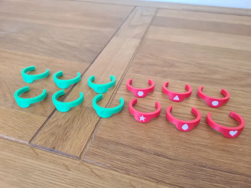 Vòng đánh dấu chai kẹp Clip-on (Marker Rings) - Image 5