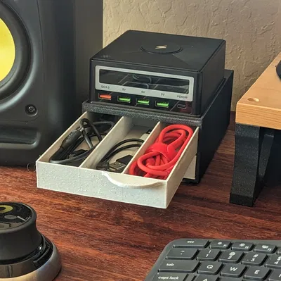 Tủ nhỏ kèm 2 ngăn kéo cho bộ nguồn/sạc PinePower