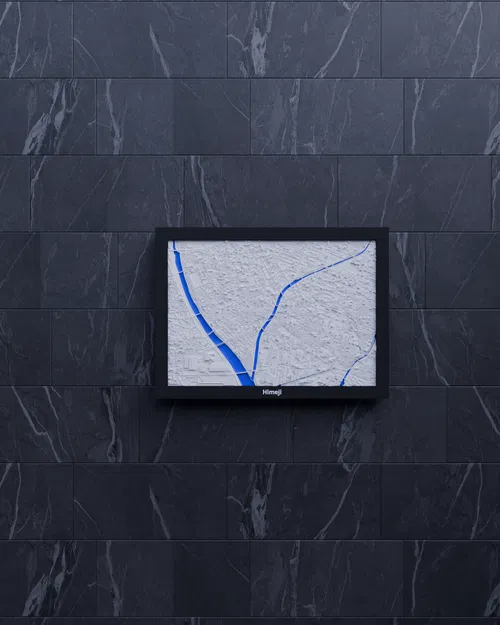 Himeji, Nhật Bản – Mô hình 3D thu nhỏ địa hình - Image 5