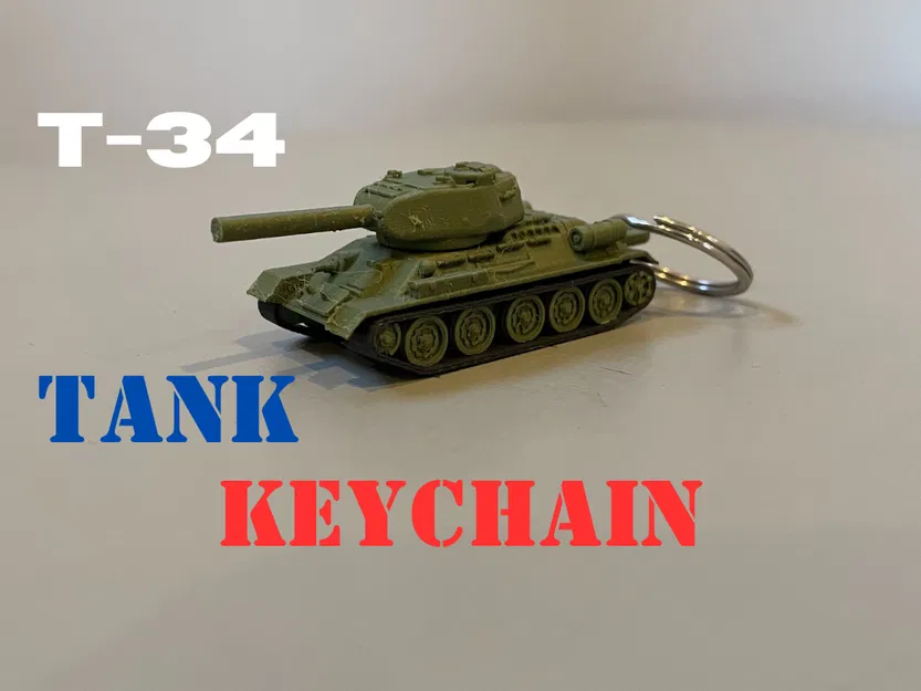 Móc khóa xe tăng T-34 (T-34 Tank Keychain) - Image 1