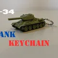 Móc khóa xe tăng T-34 (T-34 Tank Keychain) - Thumbnail 1
