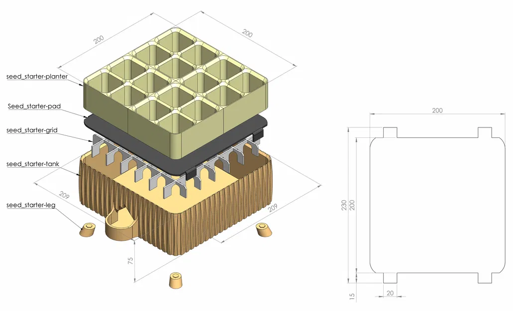 Chậu tự tưới để ươm cây con (Seed Starter) - Image 1