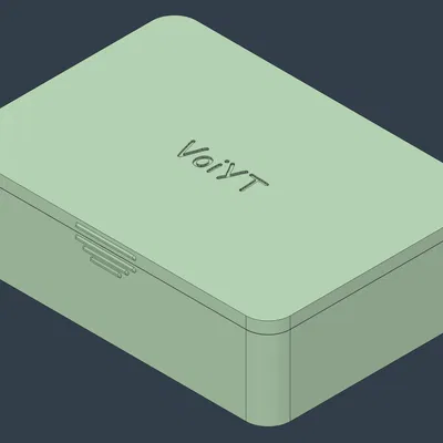 Hộp nắp đậy parametric có nhãn và khóa nam châm