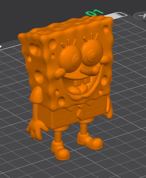 Mô hình 3D SpongeBob SquarePants - Image 1