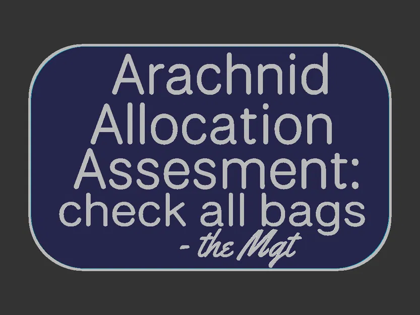 Bảng Mgt: Đánh giá Phân bổ Nhện (Arachnid Allocation Assesment) - Image 2