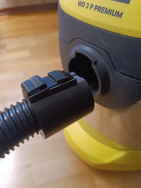 Adapter nối dài ống hút bụi Karcher WD3/WD4 có Swivel & nút khóa - Image 4