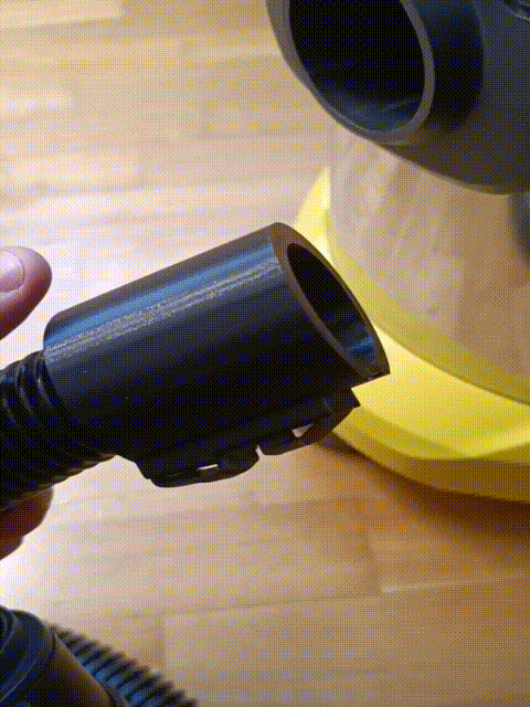 Adapter nối dài ống hút bụi Karcher WD3/WD4 có Swivel & nút khóa - Thumbnail 8