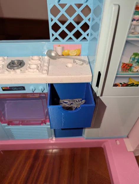 Ngăn kéo cho bếp Barbie Dreamhouse (Barbie dreamhouse drawer) - Image 3