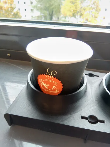 Giá để ly cho Mercedes-Benz W124 (có khe để xu) - Image 4