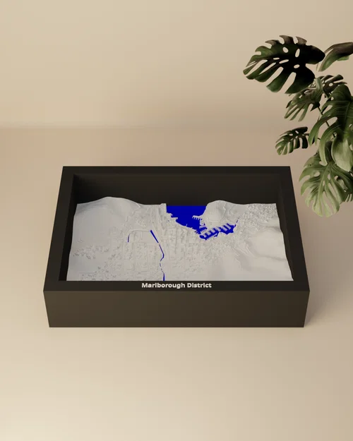 Picton, New Zealand - 3D Miniature (Mô hình địa hình thu nhỏ in 3D) - Image 1