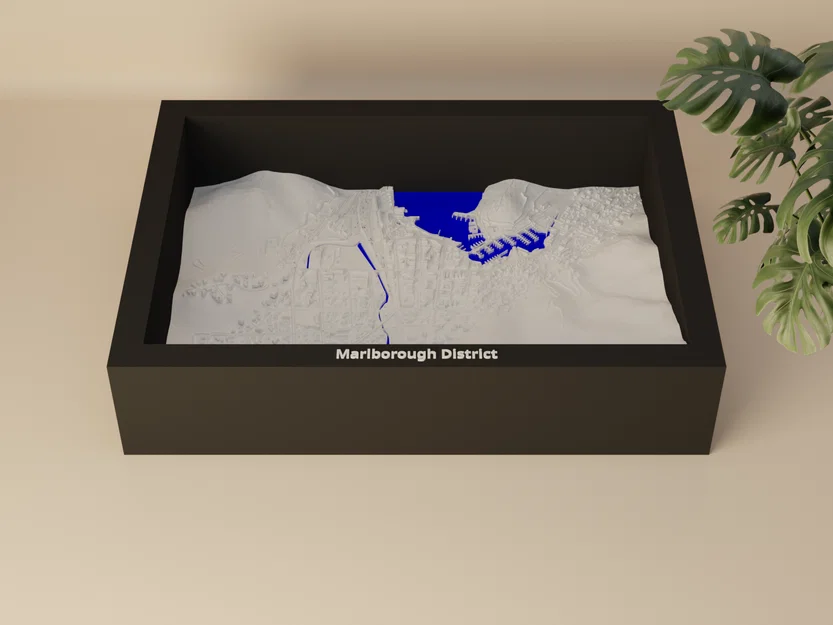 Picton, New Zealand - 3D Miniature (Mô hình địa hình thu nhỏ in 3D) - Image 2