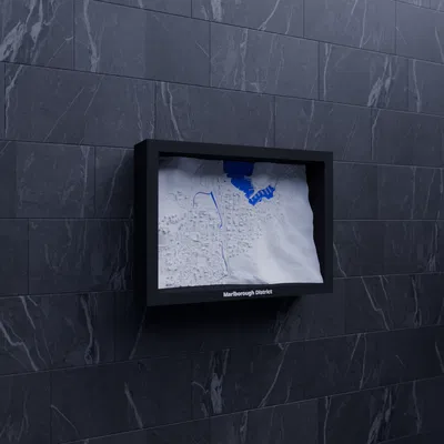 Picton, New Zealand - 3D Miniature (Mô hình địa hình thu nhỏ in 3D)