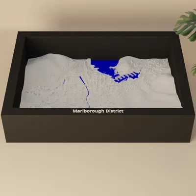 Picton, New Zealand - 3D Miniature (Mô hình địa hình thu nhỏ in 3D)