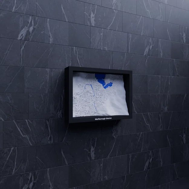 Picton, New Zealand - 3D Miniature (Mô hình địa hình thu nhỏ in 3D) - Image 6