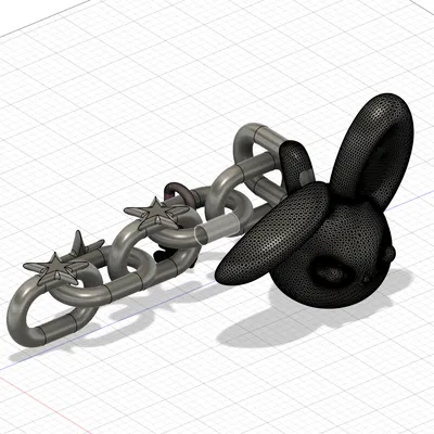 Móc khóa - Charm treo túi thỏ Y2K