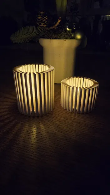 Đế nến tealight Scandinavian Column Glow dạng cột tối giản - Image 2