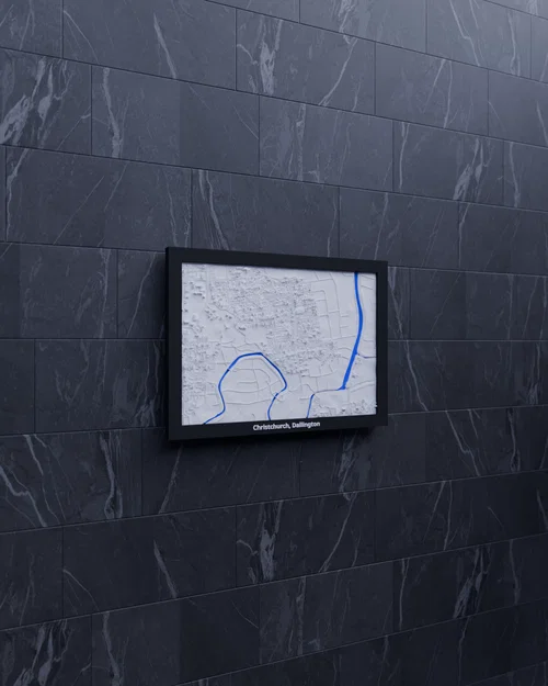 Christchurch, Dallington (New Zealand) - Miniature địa hình in 3D - Image 4