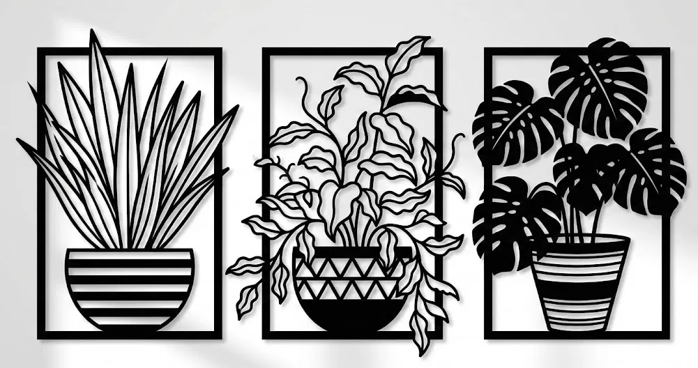 Tranh Treo Tường Hiện Đại [MIỄN PHÍ STL + SVG] Dễ In Không Cần Support - Image 1