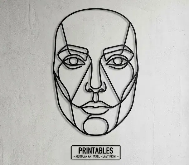 Tranh Treo Tường Hiện Đại [MIỄN PHÍ STL + SVG] Dễ In Không Cần Support - Image 2