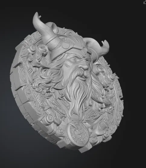 Viking_Schild – Khiên Viking treo tường - Image 1