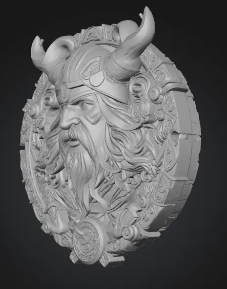 Viking_Schild – Khiên Viking treo tường - Image 2