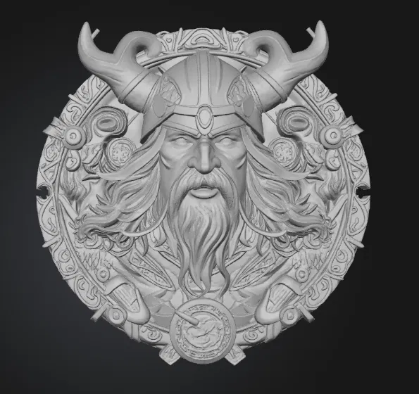 Viking_Schild – Khiên Viking treo tường - Image 3