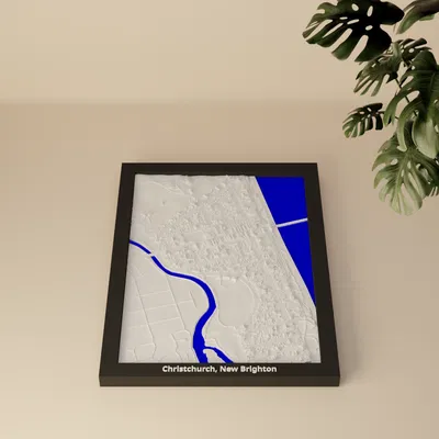 Christchurch, New Brighton, New Zealand - Mô hình 3D thu nhỏ