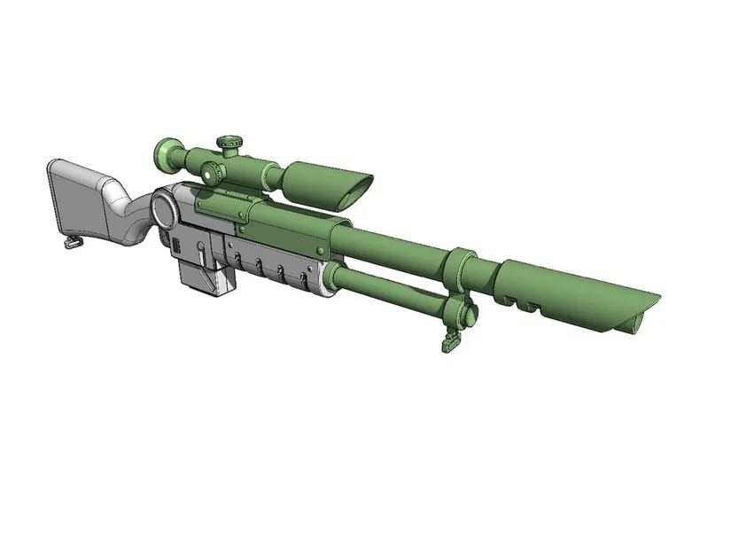Lucius Pattern Sniper Lasgun No.98 Full Size Prop Mod - Image 2
