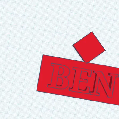 Bảng tên luyện tập (Practice name plate)