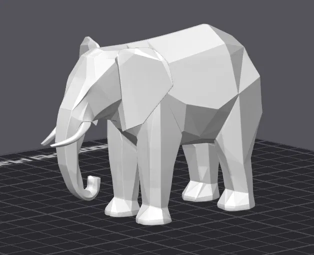 Slon – Tượng voi low poly - Image 1